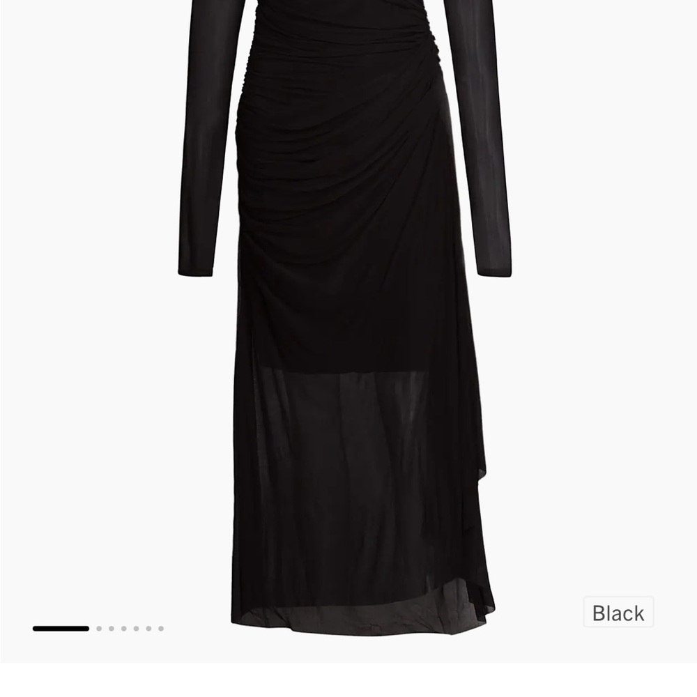 Zimmermann Charcoal Gathered Dress